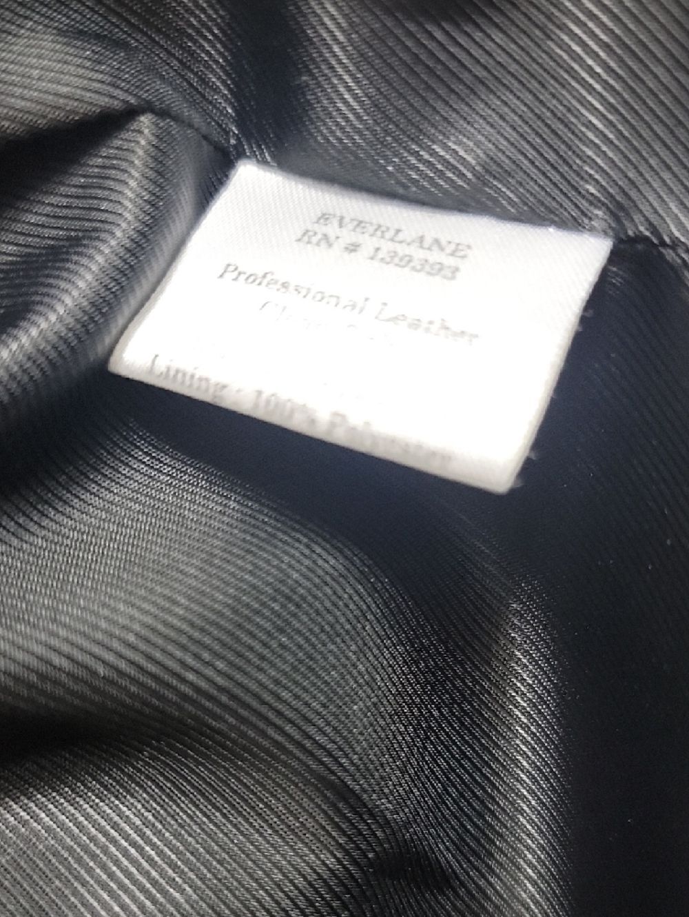 Everlane Leather Jacket Black Size XL Quiet Luxury - Picture 9 of 13